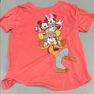 (👀3 For $20)Disney Kids Red T-Shirt with Character Print
